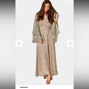 Buddy Love COLETTE LONG SLEEVE MAXI DRESS - BOCA